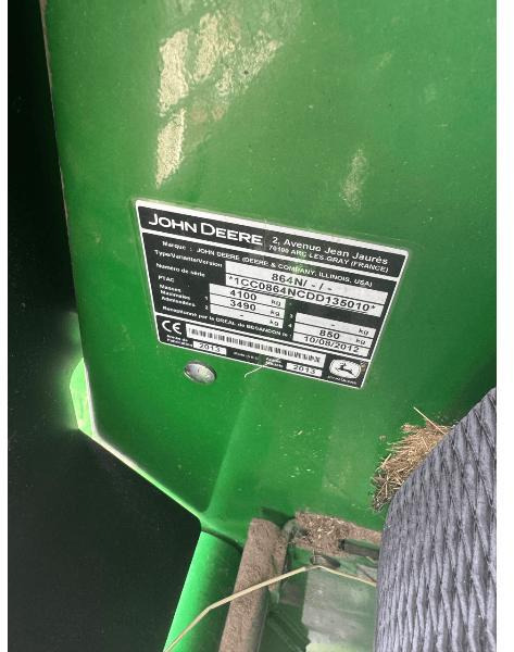 JOHN DEERE 864 - Rotoempacadora: foto 5 JOHN DEERE 864 - Rotoempacadora: foto 5