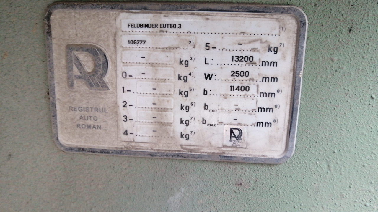 FELDBINDER Tank/Silo 57,000 l 4 Compartments for Powders/Feed/Water//Liquid Fertilizer/etc. - Semirremolque silo: foto 4 FELDBINDER Tank/Silo 57,000 l 4 Compartments for Powders/Feed/Water//Liquid Fertilizer/etc. - Semirremolque silo: foto 4