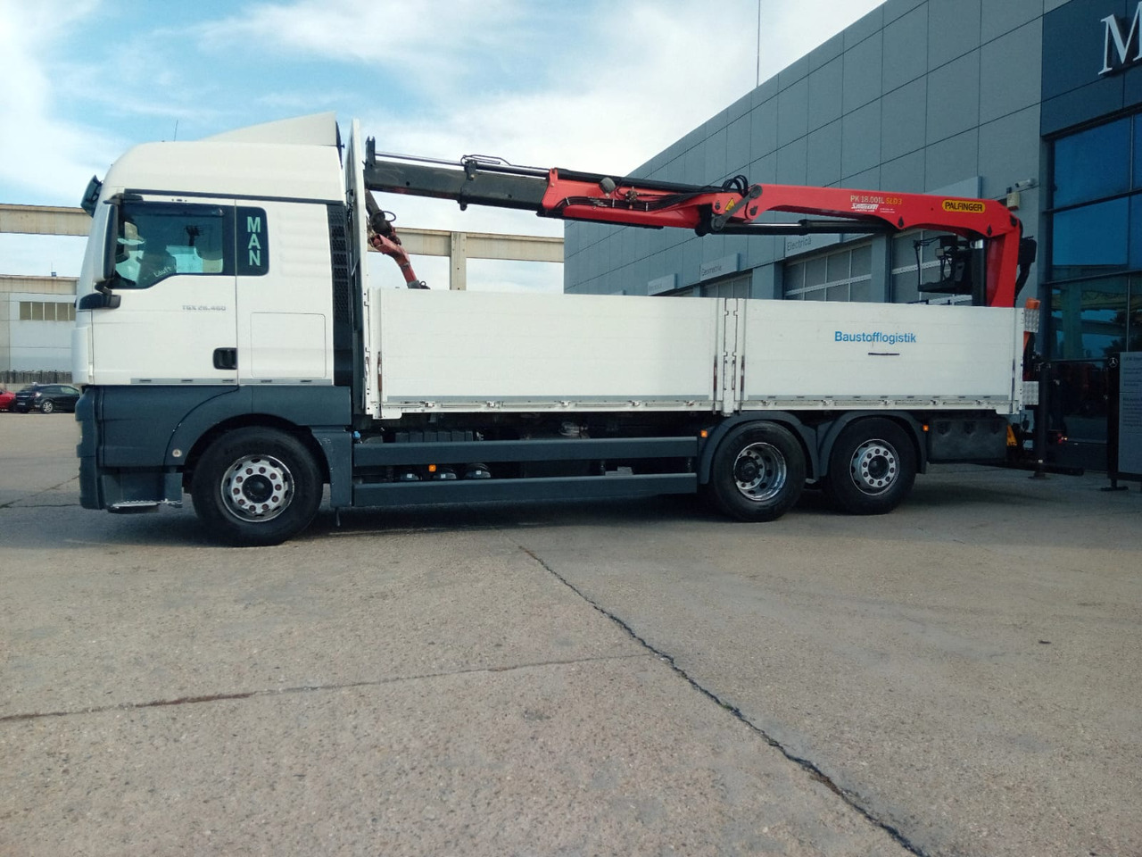 MAN TGX 26.460 6×2, Palfinger Crane PK 18001L - Camión caja abierta, Camión grúa: foto 2 MAN TGX 26.460 6×2, Palfinger Crane PK 18001L - Camión caja abierta, Camión grúa: foto 2