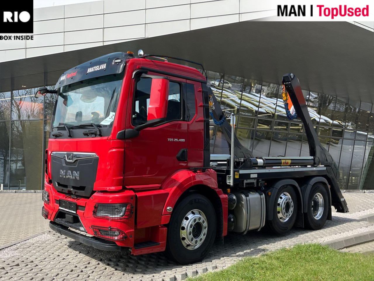 MAN TGS 26.480 6x2/4 BL CH Euro6 Pritarder Klima AHK - Camión portacontenedor de cadenas: foto 1 MAN TGS 26.480 6x2/4 BL CH Euro6 Pritarder Klima AHK - Camión portacontenedor de cadenas: foto 1