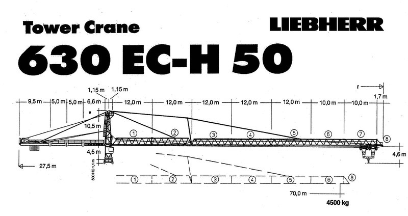 Liebherr 630EC-H50 - Grúa torre: foto 1 Liebherr 630EC-H50 - Grúa torre: foto 1