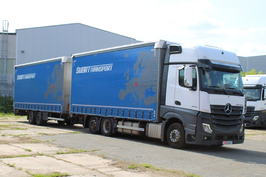 Mercedes-Benz Actros 2542 NAVIGACE + PANAV TVK 18 M (8,20m x 2,4 - Camión lona, Remolque con toldo: foto 2 Mercedes-Benz Actros 2542 NAVIGACE + PANAV TVK 18 M (8,20m x 2,4 - Camión lona, Remolque con toldo: foto 2