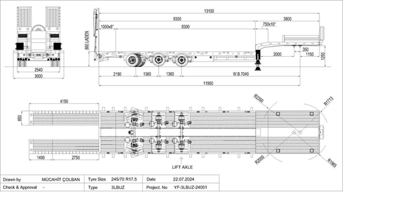 YALCIN 3 ESSIEUX STD - Semirremolque góndola rebajadas: foto 3 YALCIN 3 ESSIEUX STD - Semirremolque góndola rebajadas: foto 3