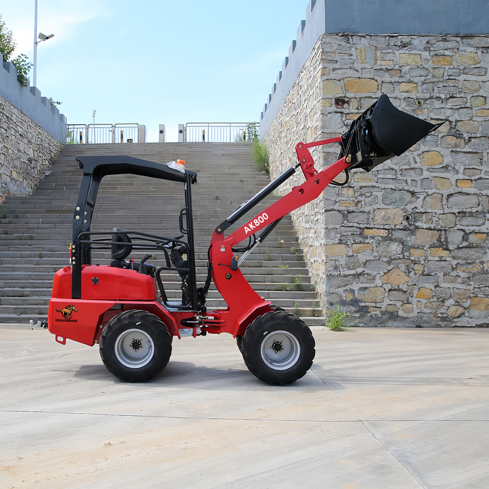 NEW WHEEL LOADER MEGALOAD AK800 Free Shipping Mini Loader Articulated Electric/D AK800 - Cargadora de ruedas: foto 4 NEW WHEEL LOADER MEGALOAD AK800 Free Shipping Mini Loader Articulated Electric/D AK800 - Cargadora de ruedas: foto 4