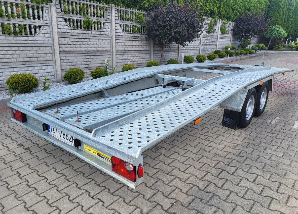 GEWE DMC 270kg długa 5m nowa nie używana Dmc Stan Idealny nowy - Remolque portavehículos: foto 1 GEWE DMC 270kg długa 5m nowa nie używana Dmc Stan Idealny nowy - Remolque portavehículos: foto 1