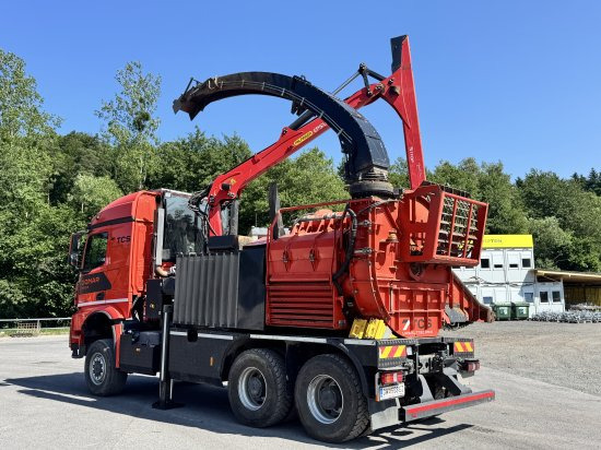 Mercedes-Benz ACTROS 6x4 DONAR 5810K ? Hack-LKW / Mobilhacker | TCS Umwelttechnik - Camión, Trituradora de madera: foto 3 Mercedes-Benz ACTROS 6x4 DONAR 5810K ? Hack-LKW / Mobilhacker | TCS Umwelttechnik - Camión, Trituradora de madera: foto 3