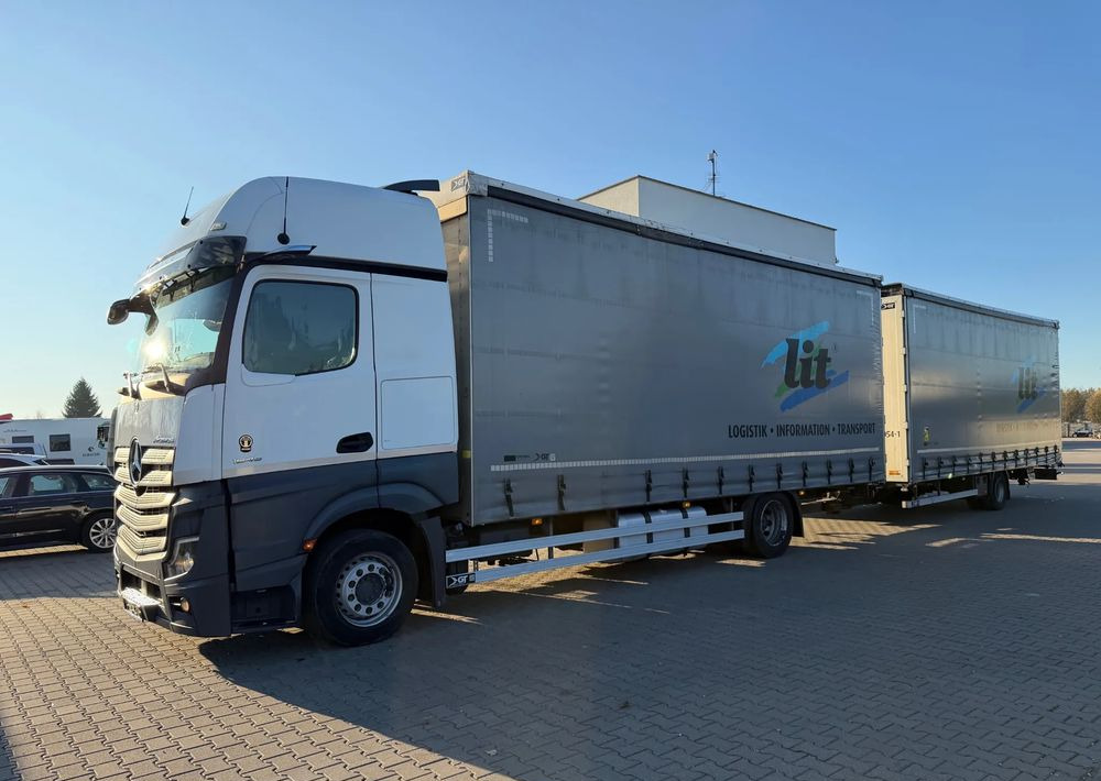Mercedes-Benz ACTROS 1845 Zestaw przestrzenny przejazdowy120m3 - Camión lona: foto 3 Mercedes-Benz ACTROS 1845 Zestaw przestrzenny przejazdowy120m3 - Camión lona: foto 3