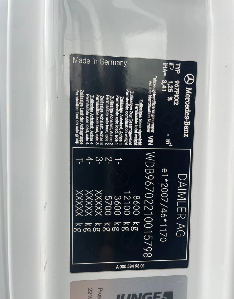 Leasing de Mercedes-Benz ATEGO 816 DMC 8600 kg Mercedes-Benz ATEGO 816 DMC 8600 kg: foto 14 Leasing de Mercedes-Benz ATEGO 816 DMC 8600 kg Mercedes-Benz ATEGO 816 DMC 8600 kg: foto 14