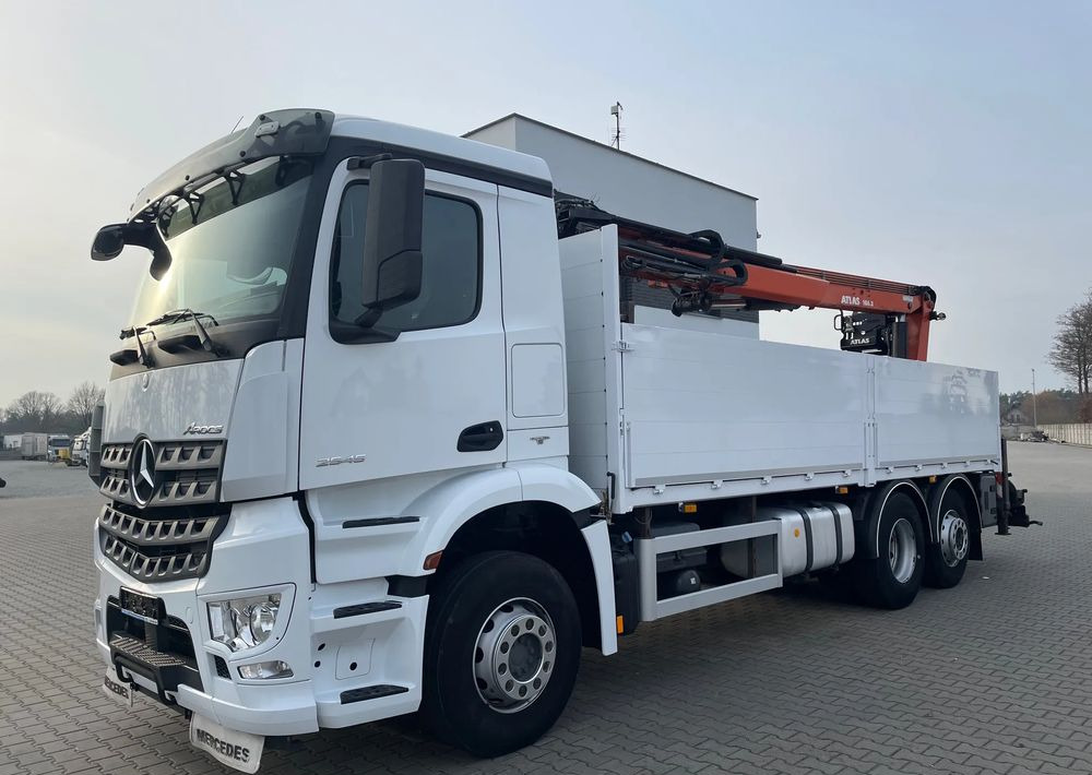 Mercedes-Benz Arocs 2545, HDS ATLAS 186.3 - PILOT - Camión caja abierta, Camión grúa: foto 1 Mercedes-Benz Arocs 2545, HDS ATLAS 186.3 - PILOT - Camión caja abierta, Camión grúa: foto 1