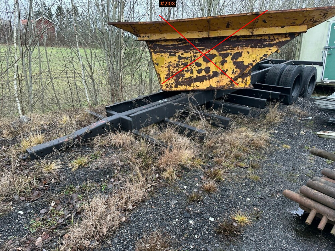 Remolque Front loaded machine trailer: foto 1