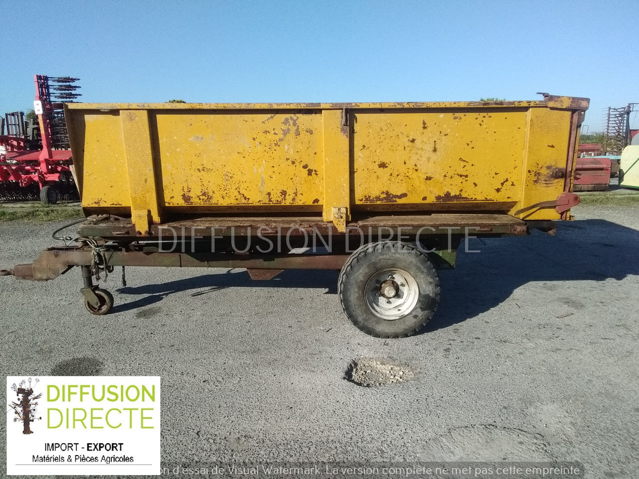 BENNE AGRICOLE 5T - Remolque volquete: foto 1 BENNE AGRICOLE 5T - Remolque volquete: foto 1