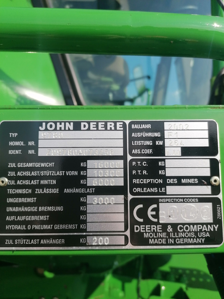 JOHN DEERE CTS 9780 - Cosechadora de granos: foto 4 JOHN DEERE CTS 9780 - Cosechadora de granos: foto 4