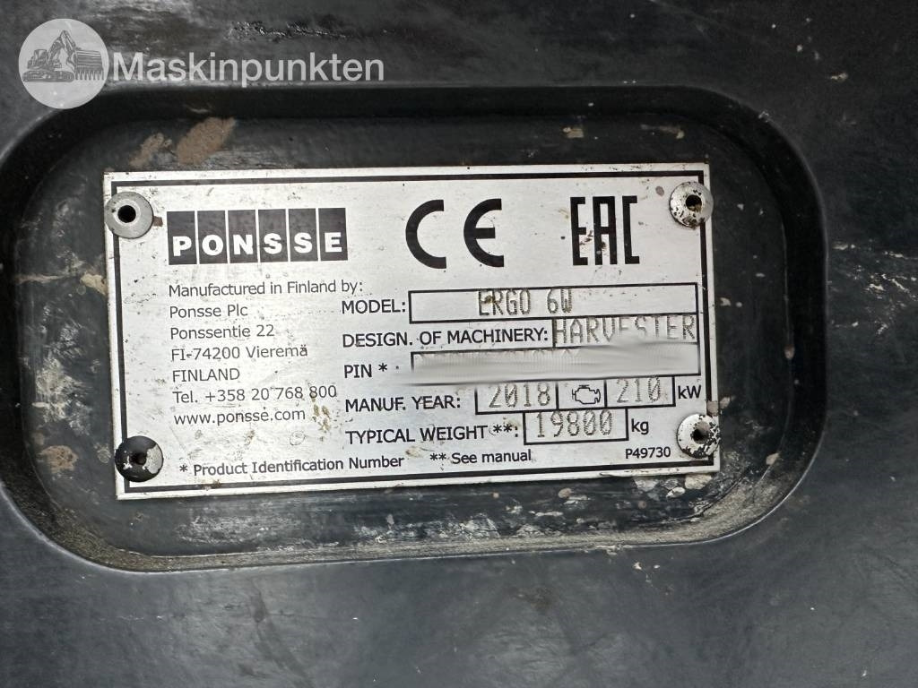 Procesadora forestal Ponsse Ergo 6W: foto 28