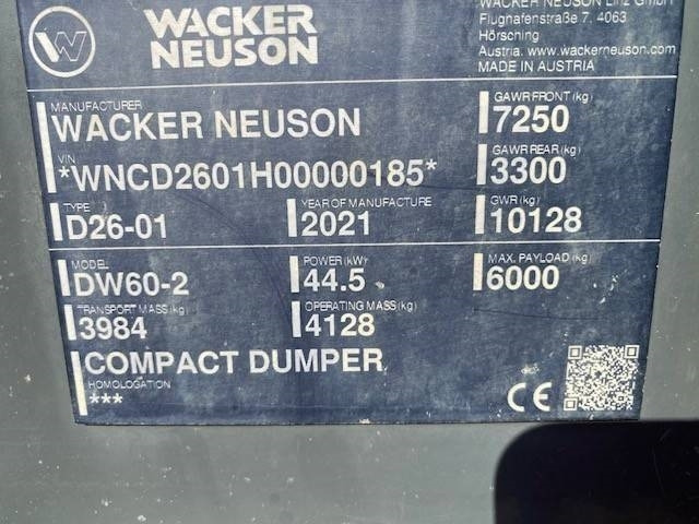 Minidumper Wacker Neuson DW 60: foto 19 Minidumper Wacker Neuson DW 60: foto 19