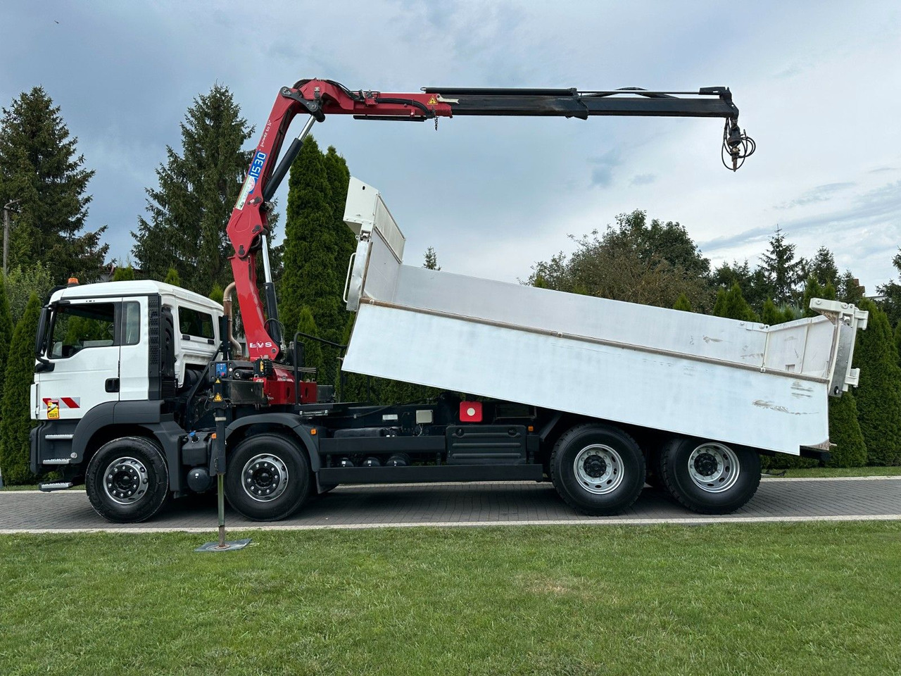 Camión volquete, Camión grúa MAN TGS 440 / 8x4 /CRANE HMF 1530/ TIPPER: foto 7