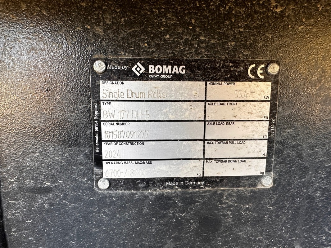 BOMAG DE BW 177 DH-5 Stage V/Tier 4f - Compactador: foto 3 BOMAG DE BW 177 DH-5 Stage V/Tier 4f - Compactador: foto 3
