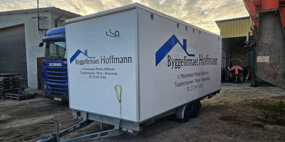 Przyczepa socjalna zarejestrowana prysznic WC kontener barak Scanvogn - Casa contenedor, Remolque: foto 1 Przyczepa socjalna zarejestrowana prysznic WC kontener barak Scanvogn - Casa contenedor, Remolque: foto 1
