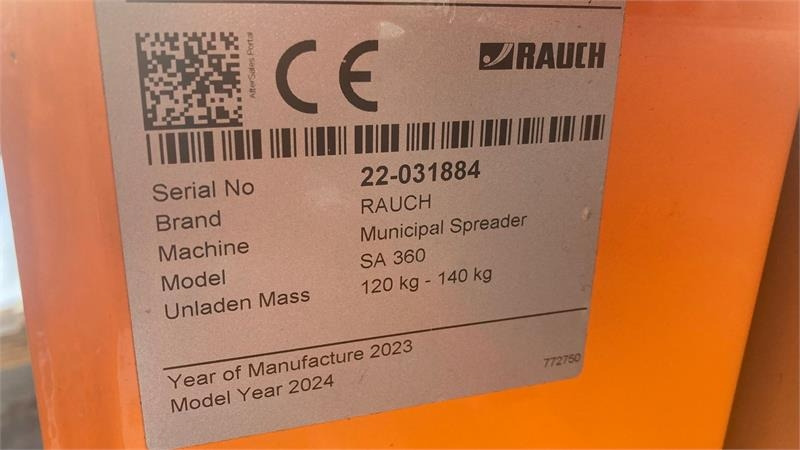 Rauch SA 360 PTO - Esparcidor de sal para Vehículo municipal: foto 5 Rauch SA 360 PTO - Esparcidor de sal para Vehículo municipal: foto 5