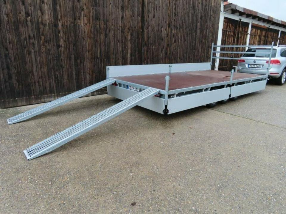 Hulco - PKW Anhänger Tridem, 3,5 to Leihanhänger Mietfahrzeug 5m - Remolque caja abierta: foto 1 Hulco - PKW Anhänger Tridem, 3,5 to Leihanhänger Mietfahrzeug 5m - Remolque caja abierta: foto 1