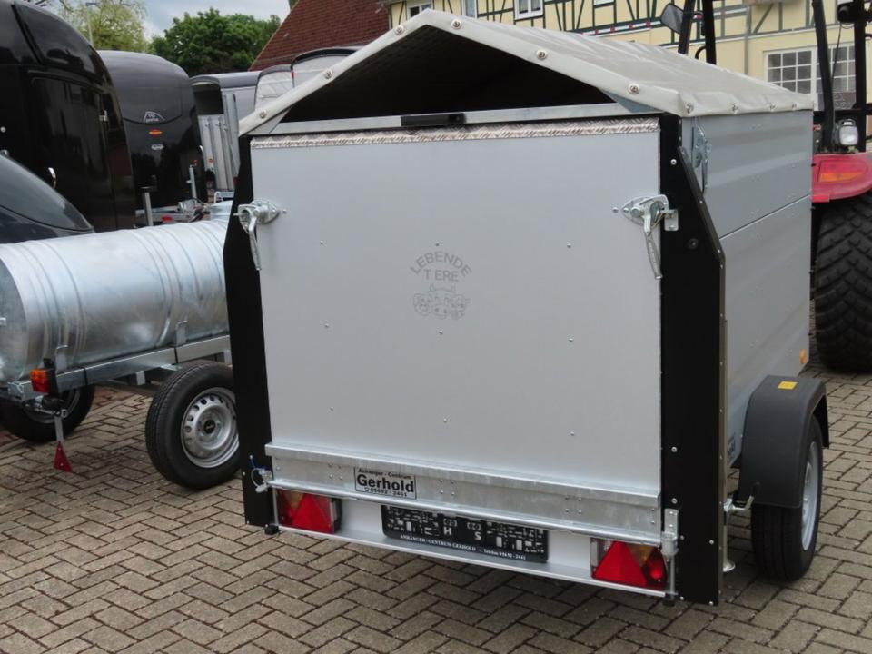 TPV Kleinviehanhänger 1,0t Flügeltür Viehanhänger Ziegen Schafe - Remolque transporte de ganado: foto 4 TPV Kleinviehanhänger 1,0t Flügeltür Viehanhänger Ziegen Schafe - Remolque transporte de ganado: foto 4