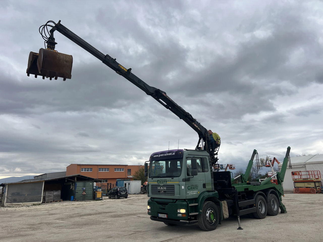 Man Tga 6х4, Кран-Z, Мултилифт - Camión portacontenedor de cadenas, Camión grúa: foto 2 Man Tga 6х4, Кран-Z, Мултилифт - Camión portacontenedor de cadenas, Camión grúa: foto 2