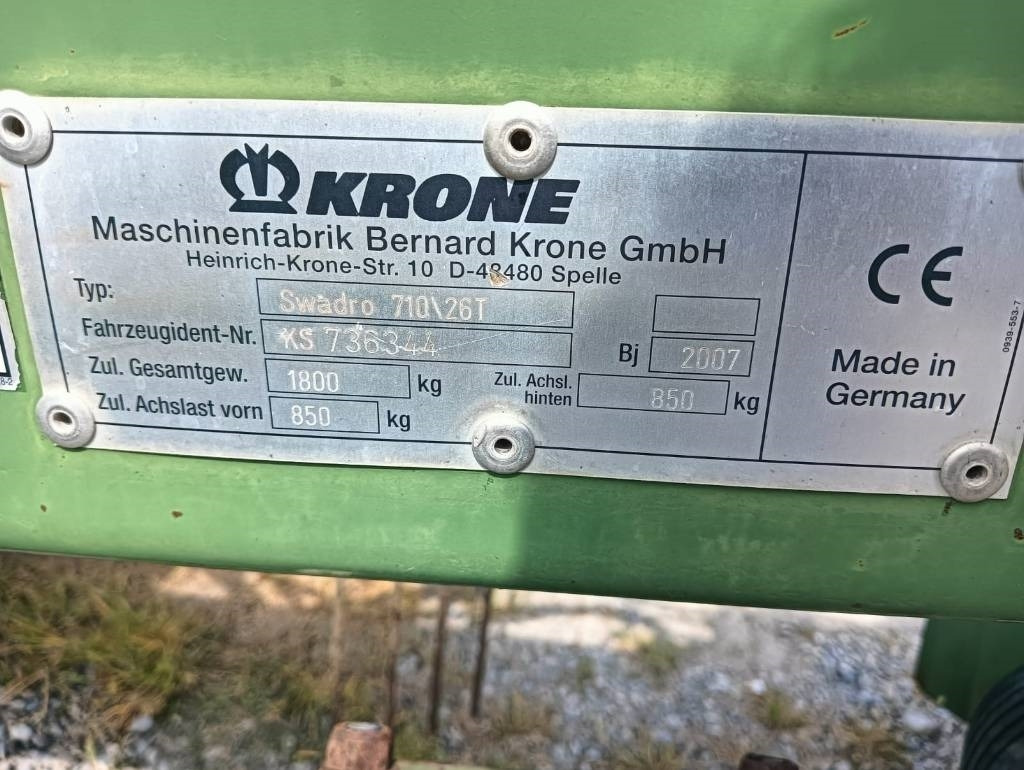 Leasing de Krone SWADRO 760/26T  Krone SWADRO 760/26T: foto 6