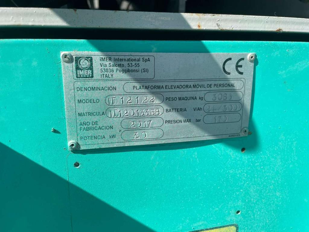 Plataforma de tijeras Imer IM12122: foto 12
