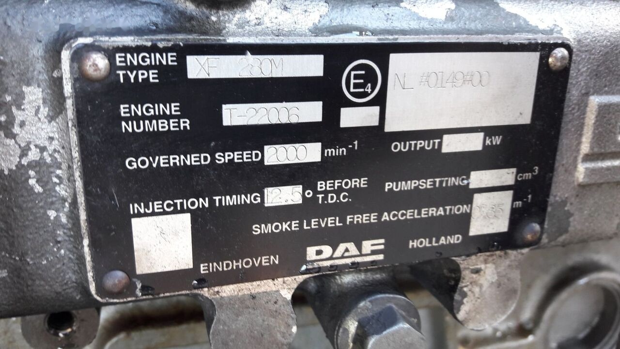 DAF XF280M DAF XF 95 - Motor para Camión: foto 3 DAF XF280M DAF XF 95 - Motor para Camión: foto 3