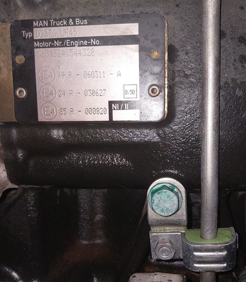 MAN D2676 LF45 MAN TGA, TGS, TGX - Motor para Camión: foto 3 MAN D2676 LF45 MAN TGA, TGS, TGX - Motor para Camión: foto 3