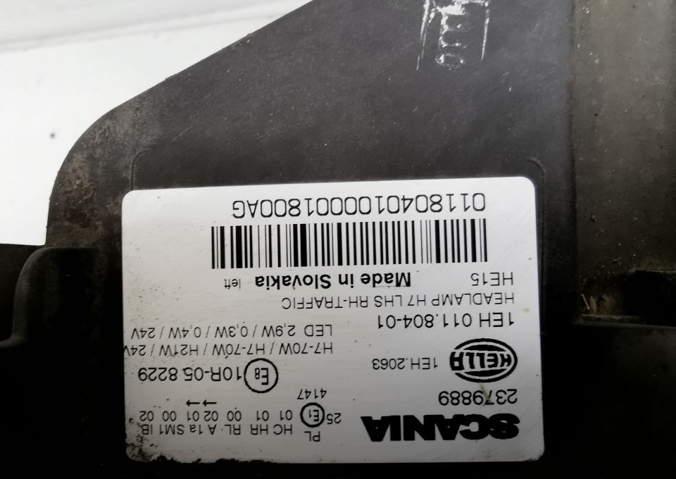 LAMPA MOCOWANIE H7 SCANIA S R NGT LH. ORYGINAŁ - Faro delantero para Camión: foto 5 LAMPA MOCOWANIE H7 SCANIA S R NGT LH. ORYGINAŁ - Faro delantero para Camión: foto 5