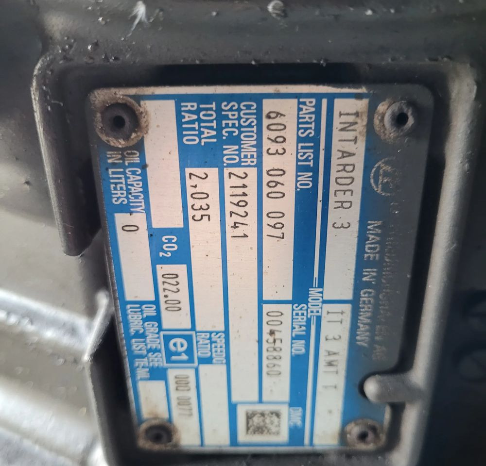 RETARDER INTARDER 3 DAF XF 106 ORYGINAŁ 6093060097 CHWALIM116 - Caja de cambios: foto 4 RETARDER INTARDER 3 DAF XF 106 ORYGINAŁ 6093060097 CHWALIM116 - Caja de cambios: foto 4