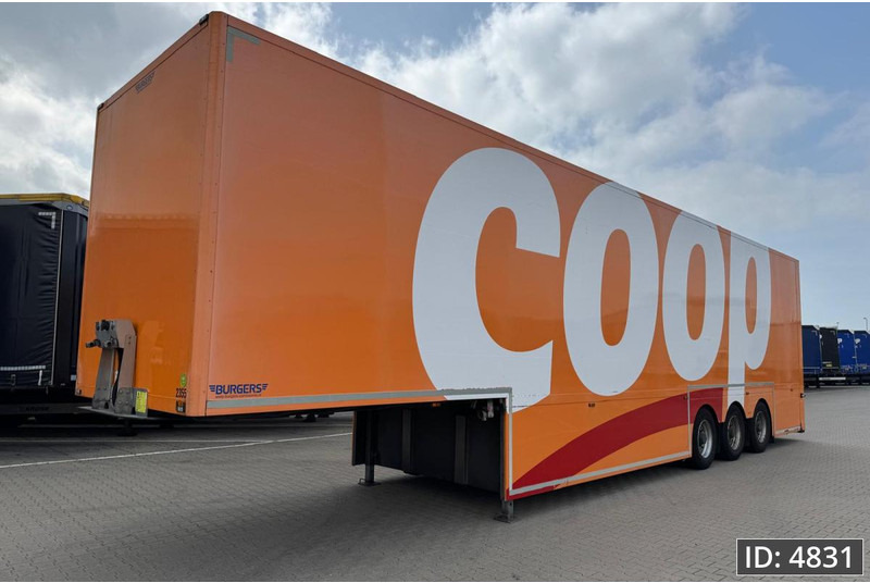 BURGERS Double-Deck / Steering axle / Tail lift / Racing / 5 pieces - Semirremolque caja cerrada: foto 1 BURGERS Double-Deck / Steering axle / Tail lift / Racing / 5 pieces - Semirremolque caja cerrada: foto 1