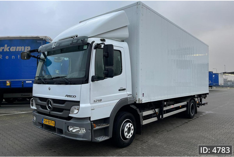 Mercedes-Benz Atego 1218 Day Cab, Euro 5, BDF / EPS automatic / standklima / DHOLLANDIA 2000KG - Camión portacontenedore/ Intercambiable: foto 1 Mercedes-Benz Atego 1218 Day Cab, Euro 5, BDF / EPS automatic / standklima / DHOLLANDIA 2000KG - Camión portacontenedore/ Intercambiable: foto 1