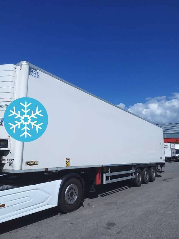 Semi-remorque 3 Essieux FRIGO 38 TONNES HAYON CAISSE CHEREAU GROUPE CARRIER VECTOR 1950 MT - Semirremolque frigorífico: foto 1 Semi-remorque 3 Essieux FRIGO 38 TONNES HAYON CAISSE CHEREAU GROUPE CARRIER VECTOR 1950 MT - Semirremolque frigorífico: foto 1