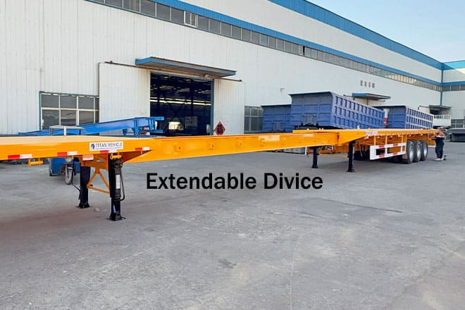 TITAN 3 Axle 48 80 Extendable Flatbed Trailers for Sale in Guyana - Semirremolque plataforma/ Caja abierta: foto 2 TITAN 3 Axle 48 80 Extendable Flatbed Trailers for Sale in Guyana - Semirremolque plataforma/ Caja abierta: foto 2