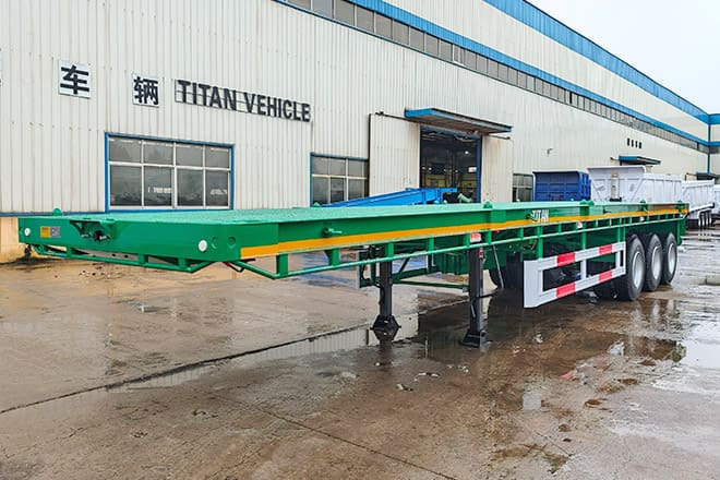 TITAN 40 Foot Tri Axle Flat Deck Trailer for Sale in Senegal - Semirremolque plataforma/ Caja abierta: foto 5 TITAN 40 Foot Tri Axle Flat Deck Trailer for Sale in Senegal - Semirremolque plataforma/ Caja abierta: foto 5