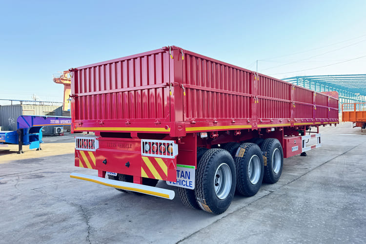 TITAN Drop Side Trailer for Sale in Mali - Semirremolque plataforma/ Caja abierta: foto 2 TITAN Drop Side Trailer for Sale in Mali - Semirremolque plataforma/ Caja abierta: foto 2