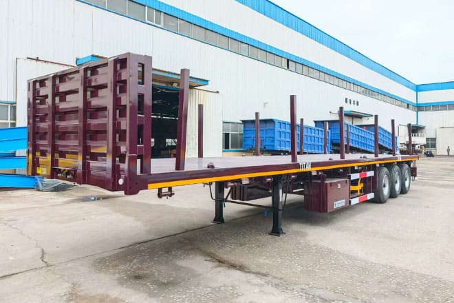 TITAN New 3 Axle Flatbed Trailers for Sale in Malawi - Semirremolque plataforma/ Caja abierta: foto 3 TITAN New 3 Axle Flatbed Trailers for Sale in Malawi - Semirremolque plataforma/ Caja abierta: foto 3