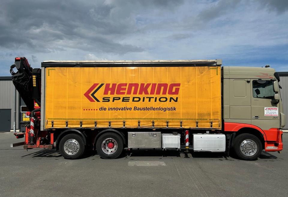 Camión lona, Camión grúa DAF DAF XF 460 FAN + PALFINGER + 16mtr + Lenkachse + EURO 6: foto 7