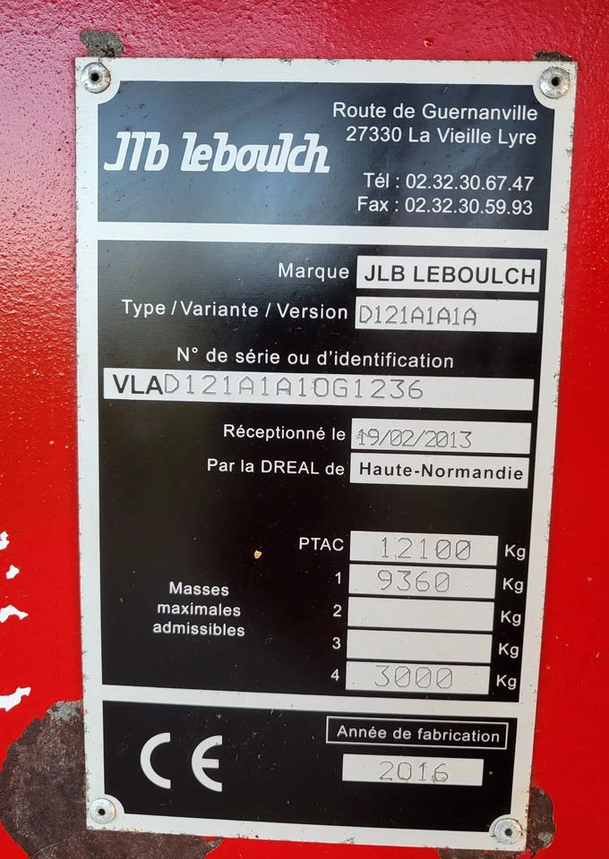 Leboulch HVS 51S12 - Esparcidor de estiércol: foto 5 Leboulch HVS 51S12 - Esparcidor de estiércol: foto 5