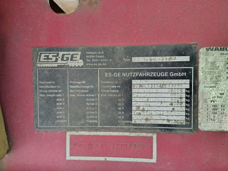 Semirremolque plataforma/ Caja abierta ES-GE 3-sal-39-na: foto 11 Semirremolque plataforma/ Caja abierta ES-GE 3-sal-39-na: foto 11