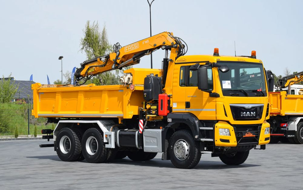 MAN TGS 26.400 / 6x4 / EURO 6 / UDT / HDS FASSI 165 / WYSUW x3 / ROTATOR / CHWYTAK / STEROWANIE RADIOWE / WZMOCNIONA RAMA / WYWROTKA / HYDROBURTA / AUTOMAT / 2017 / NOWE OPONY - 100% / NISKI PRZEBIEG - Camión volquete, Camión grúa: foto 3 MAN TGS 26.400 / 6x4 / EURO 6 / UDT / HDS FASSI 165 / WYSUW x3 / ROTATOR / CHWYTAK / STEROWANIE RADIOWE / WZMOCNIONA RAMA / WYWROTKA / HYDROBURTA / AUTOMAT / 2017 / NOWE OPONY - 100% / NISKI PRZEBIEG - Camión volquete, Camión grúa: foto 3