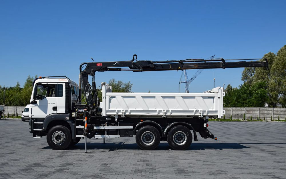 MAN TGS 33.360 / 6x4 / HDS HIAB 122 E-2 HIDUO / STEROWANIE RADIOWE / WYWROTKA / HYDROBURTA / AUTOMAT / KLIMA / TEMPOMAT / KAMERA COFANIA / SPROWADZONY - Camión volquete: foto 5 MAN TGS 33.360 / 6x4 / HDS HIAB 122 E-2 HIDUO / STEROWANIE RADIOWE / WYWROTKA / HYDROBURTA / AUTOMAT / KLIMA / TEMPOMAT / KAMERA COFANIA / SPROWADZONY - Camión volquete: foto 5