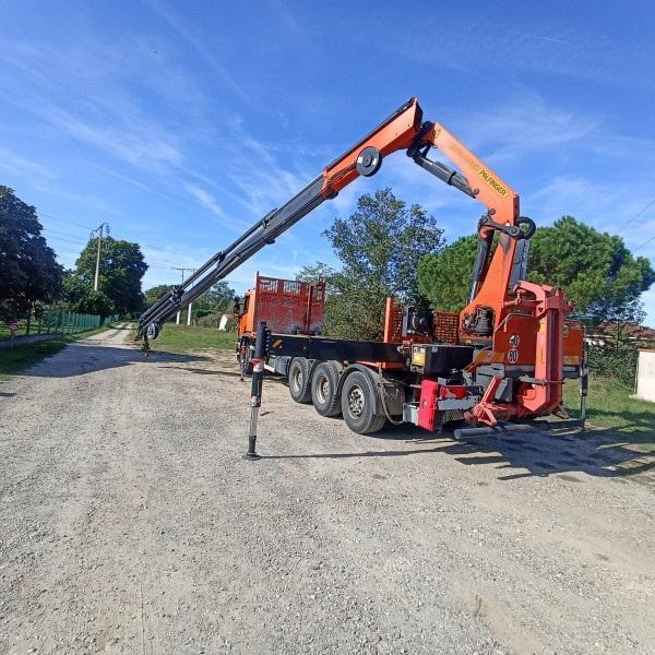 Scania P 410 - Camión caja abierta, Camión grúa: foto 3 Scania P 410 - Camión caja abierta, Camión grúa: foto 3