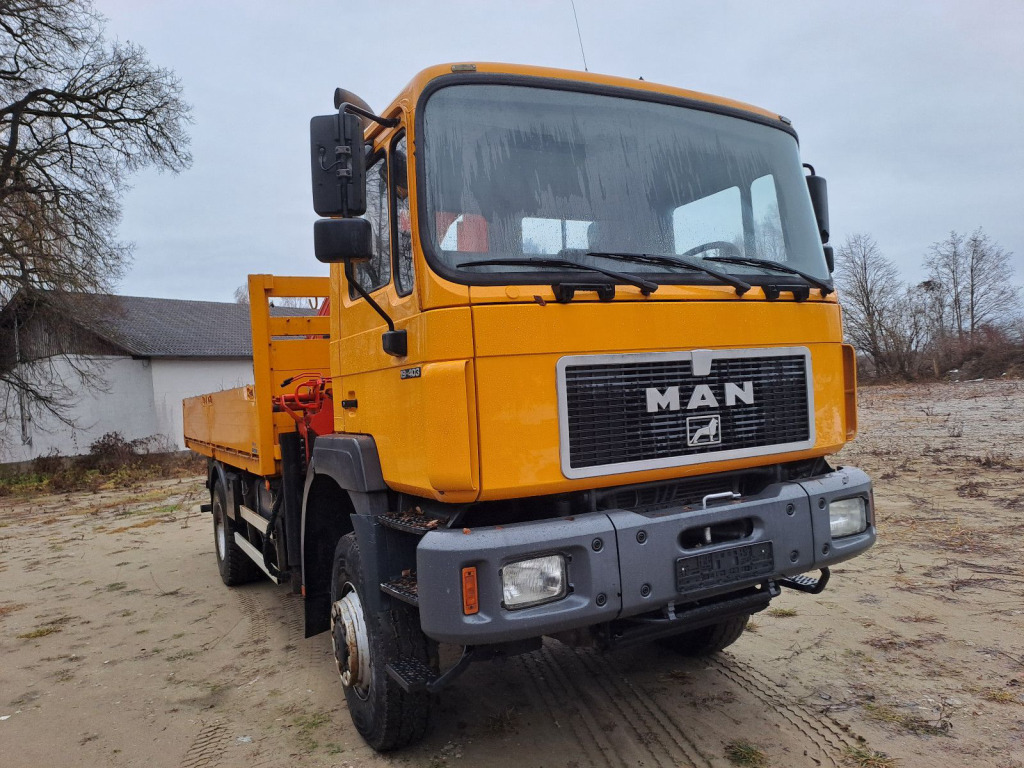 MAN 19.403 Pritsche 4x4 mit Palfingerkran PK 21000 mit Funk - Fernbedienung - Camión grúa: foto 2 MAN 19.403 Pritsche 4x4 mit Palfingerkran PK 21000 mit Funk - Fernbedienung - Camión grúa: foto 2