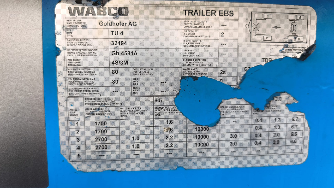 GOLDHOFER, 2010 god. - Remolque góndola rebajadas: foto 5 GOLDHOFER, 2010 god. - Remolque góndola rebajadas: foto 5