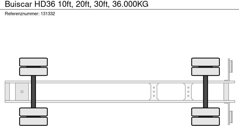 Semirremolque portacontenedore/ Intercambiable Buiscar HD36 10ft, 20ft, 30ft, 36.000KG: foto 11 Semirremolque portacontenedore/ Intercambiable Buiscar HD36 10ft, 20ft, 30ft, 36.000KG: foto 11