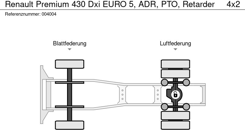 Cabeza tractora Renault Premium 430 Dxi EURO 5, ADR, PTO, Retarder: foto 13 Cabeza tractora Renault Premium 430 Dxi EURO 5, ADR, PTO, Retarder: foto 13