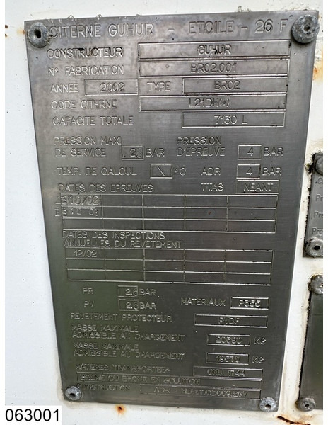 MAISONNEUVE gas 7130 Liter, GAS, 1 Compartment - Semirremolque cisterna: foto 4 MAISONNEUVE gas 7130 Liter, GAS, 1 Compartment - Semirremolque cisterna: foto 4