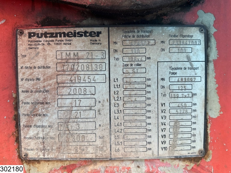 Leasing de Mercedes-Benz Actros 3241 8x4, PUMI, Putzmeister, 21 MTR, Telligent 16 Mercedes-Benz Actros 3241 8x4, PUMI, Putzmeister, 21 MTR, Telligent 16: foto 11 Leasing de Mercedes-Benz Actros 3241 8x4, PUMI, Putzmeister, 21 MTR, Telligent 16 Mercedes-Benz Actros 3241 8x4, PUMI, Putzmeister, 21 MTR, Telligent 16: foto 11